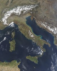 Satellitenbild Italien
